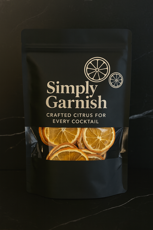 Dried orange garnish