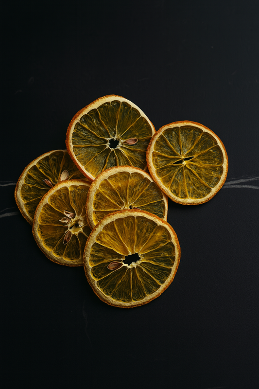 Dried orange garnish