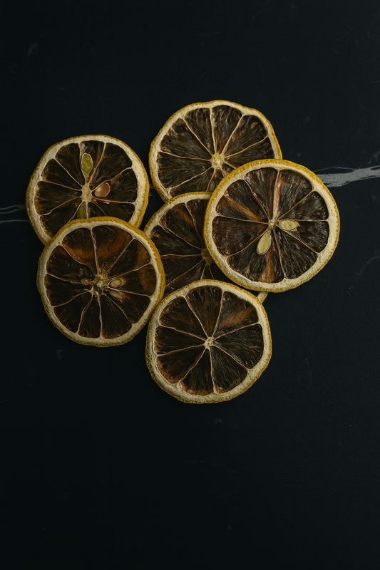 Dried citrus garnish